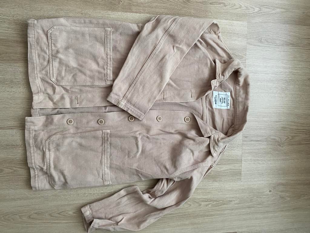 Spijkerjas voor meisjes maat 36, Kleding | Dames, Ophalen, Zo goed als nieuw, Maat 34 (XS) of kleiner, Beige