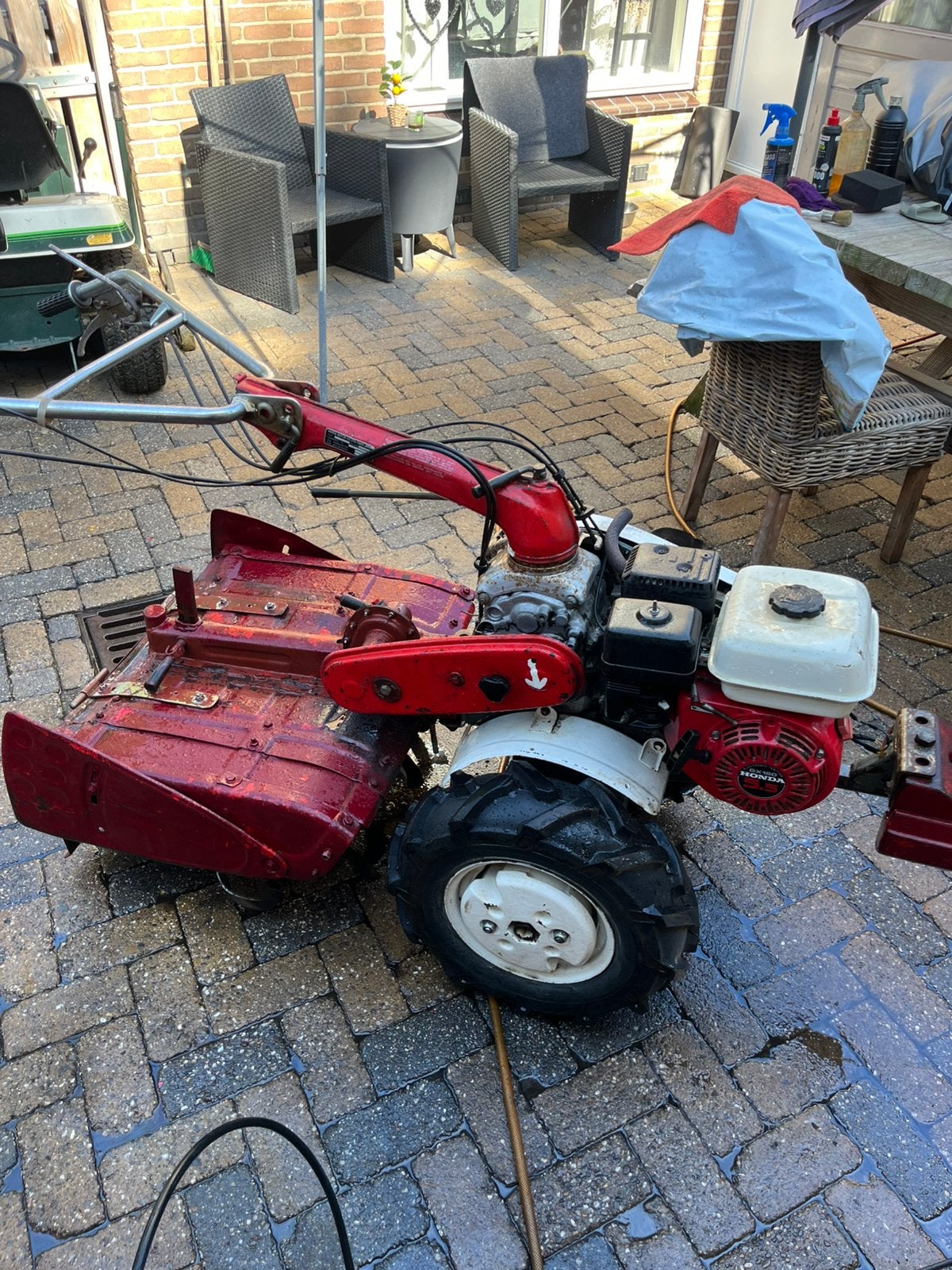 Honda f600 tuinfrees 5.5 pk benzine motor, Tuin en Terras, Ophalen, Gebruikt