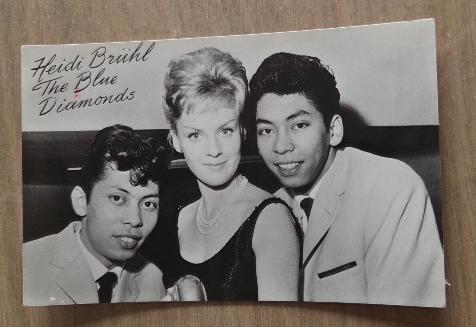 Heidi Brühl & The Blue Diamonds - Originele Foto, Ophalen of Verzenden, 1960 tot 1980, Ongelopen