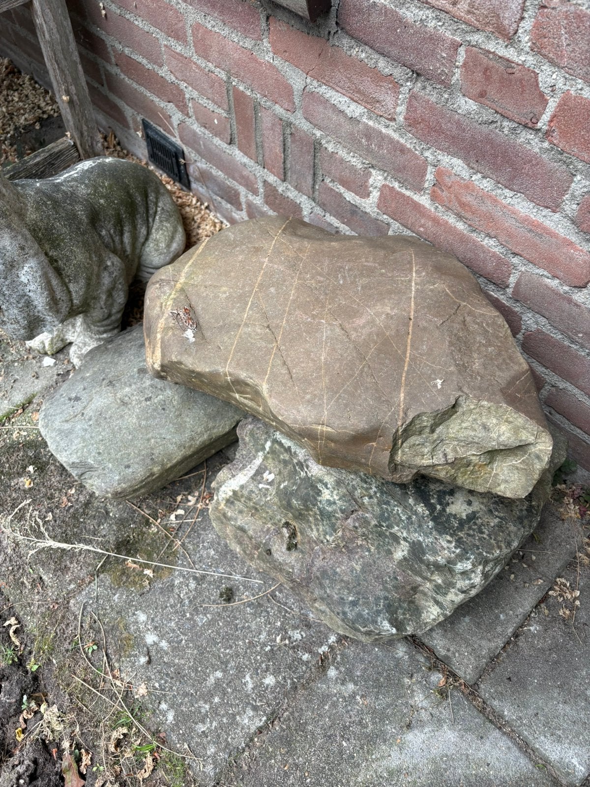 Partij waal keien, lava keien en flagstones, Ophalen, Overige materialen, Gebruikt, Kei