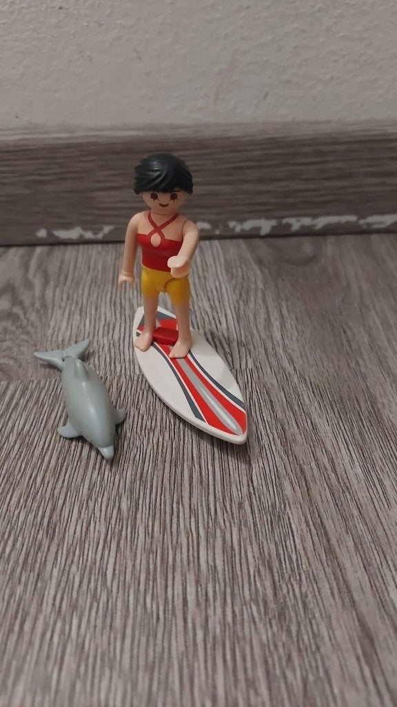 playmobil surfer dolfijn 5372 compleet, Ophalen of Verzenden, Gebruikt