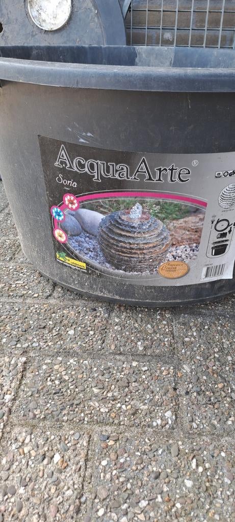Acqua Arte Soria Fontein - Waterornament, Tuin en Terras, Ophalen of Verzenden, Gebruikt, Kunststof, Overige typen