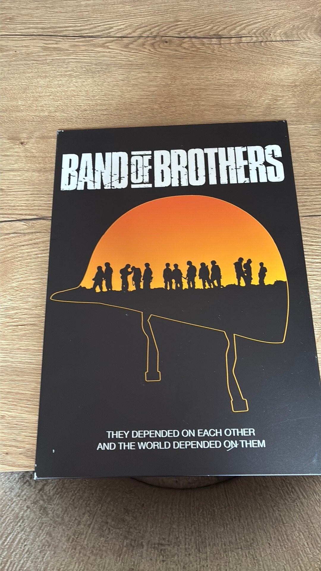 Metalen poster band of brothers, Verzamelen, Ophalen of Verzenden, Gebruikt, A1 t/m A3, Film en Tv