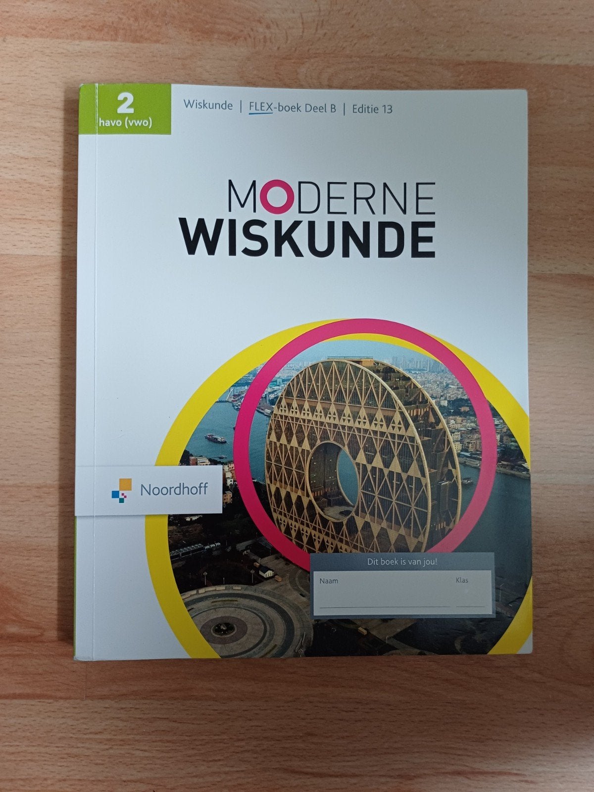 Moderne Wiskunde FLEX-boek Deel B 2 havo (vwo) Editie 13, Boeken, Ophalen of Verzenden, Zo goed als nieuw, HAVO, Wiskunde A