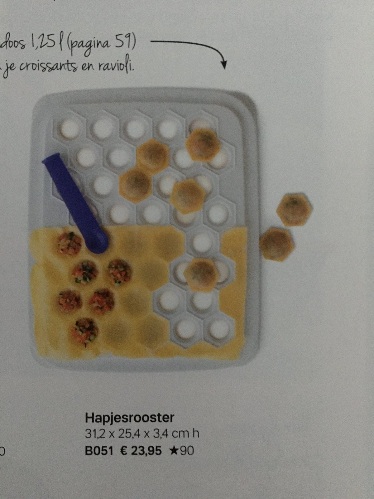 Tupperware hapjesrooster, Ophalen of Verzenden, Nieuw, Wit, Overige typen