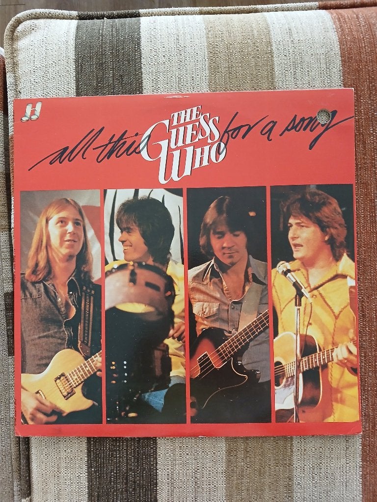 guess who-all this for a song  LP, Cd's en Dvd's, Vinyl | Rock, Verzenden, Zo goed als nieuw, Classic Rock, Inclusief binnenhoes