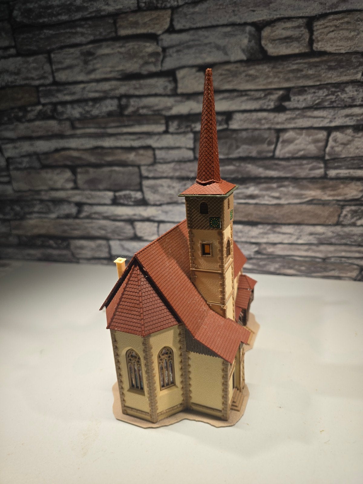 groot kerkgebouw kerk N spoor trein 1:160, Overige merken, Gebruikt, Gelijkstroom of Wisselstroom, Brug, Tunnel of Gebouw