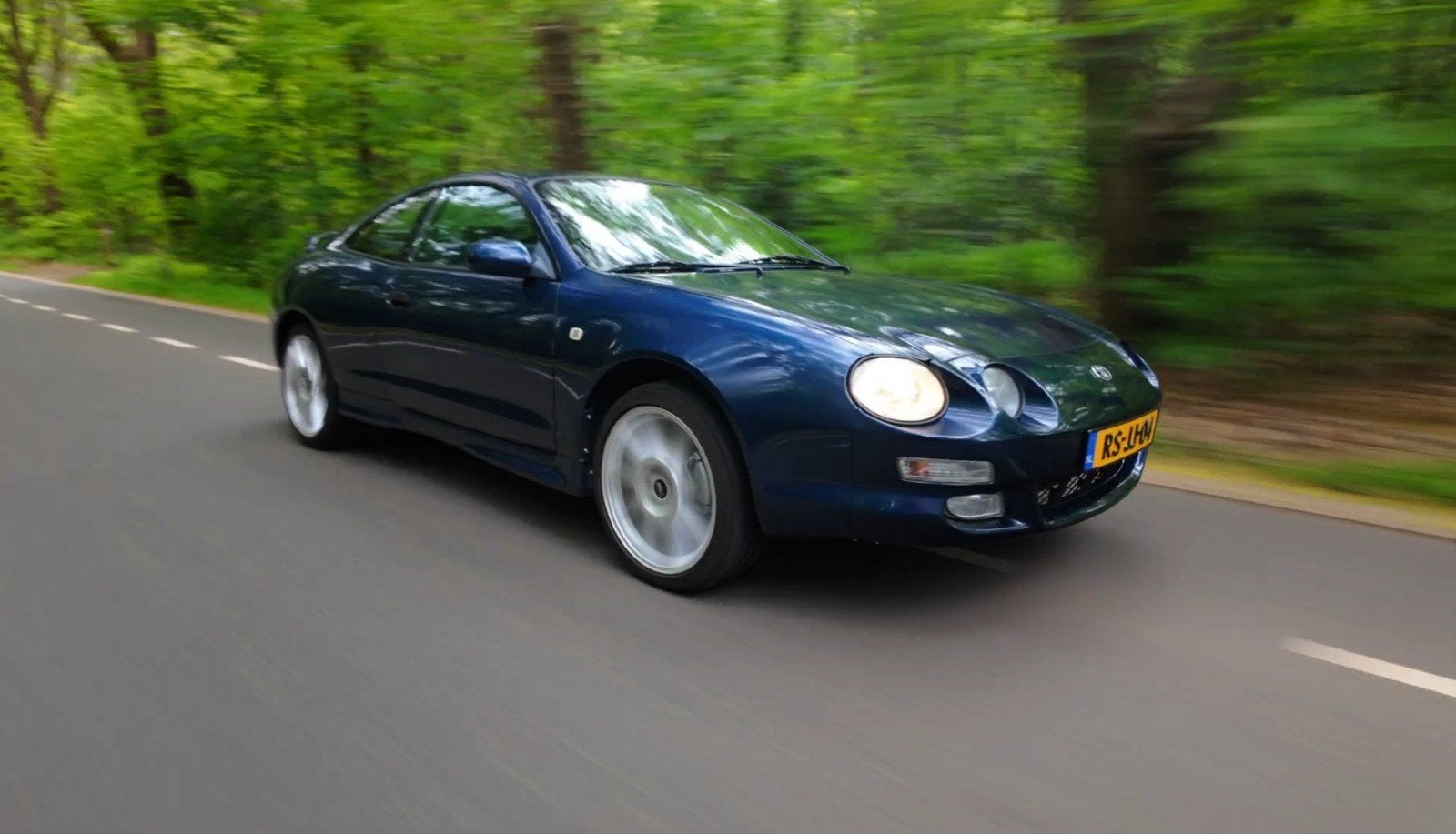 Toyota Celica 1.8 LB 1997 Blauw, Voorwielaandrijving, Stof, Zwart, 4 cilinders