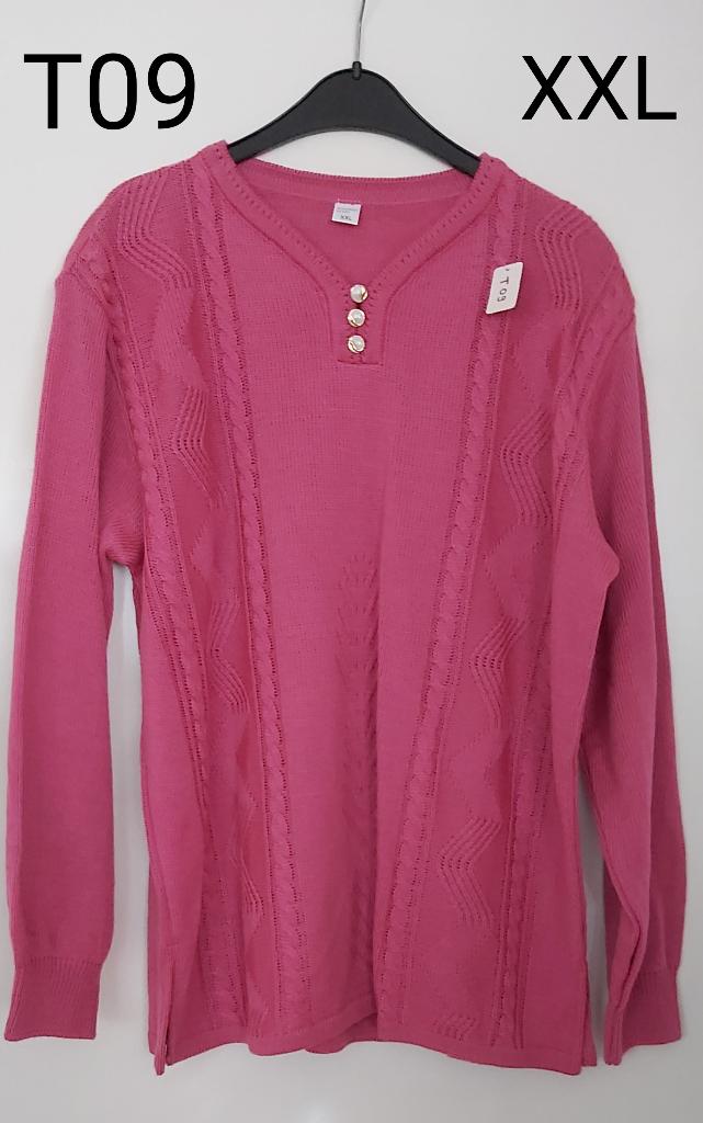 Roze Trui maat XL t/m 3XL (code T09), Ophalen of Verzenden, Nieuw, Maat 46/48 (XL) of groter, Roze