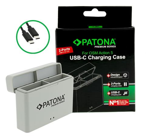 Premium Dual Charger charging Osmo Action incl. USB-C cable, Verzenden, Nieuw