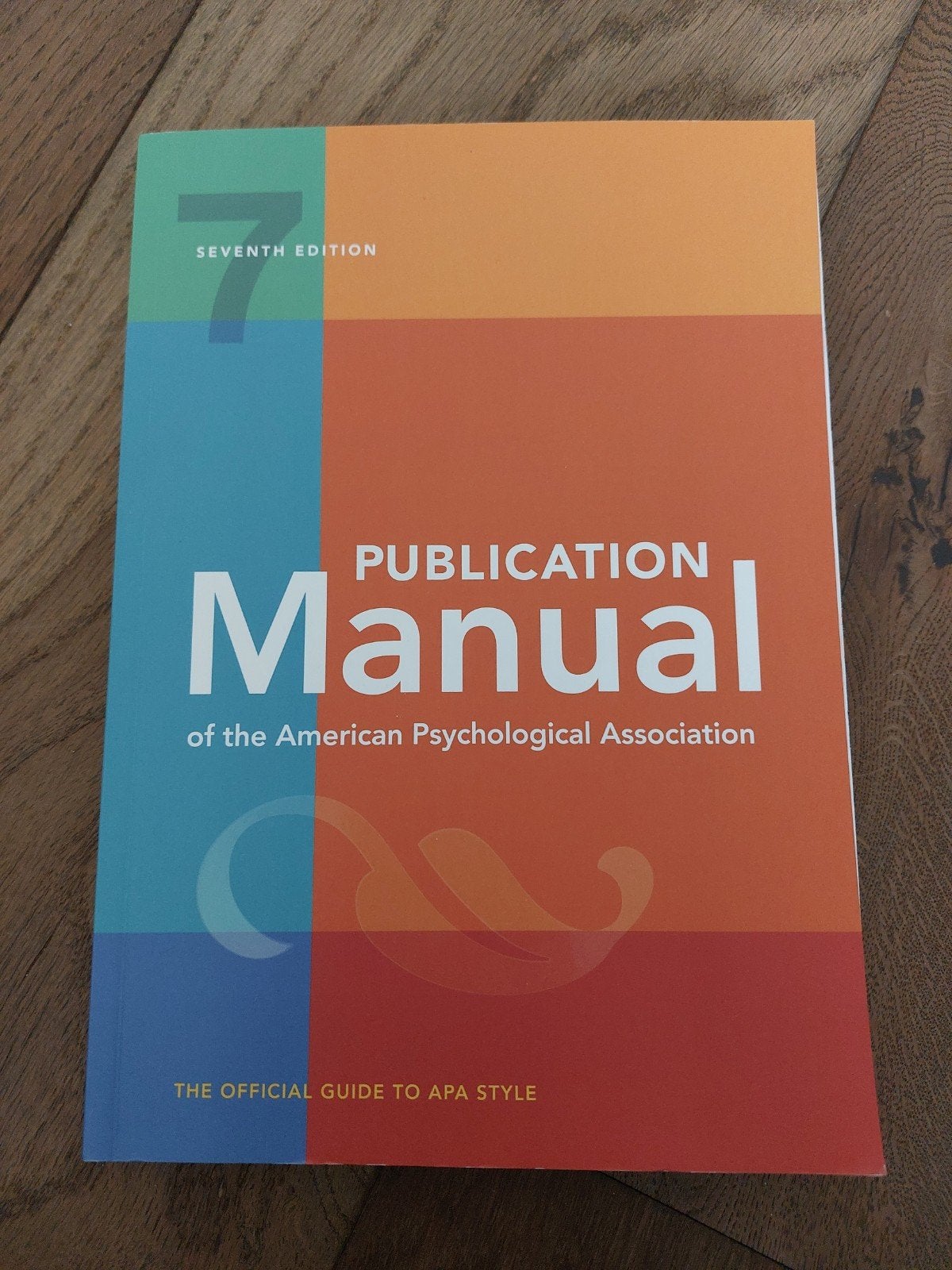 APA Manual editie 7, Ophalen, Zo goed als nieuw, WO