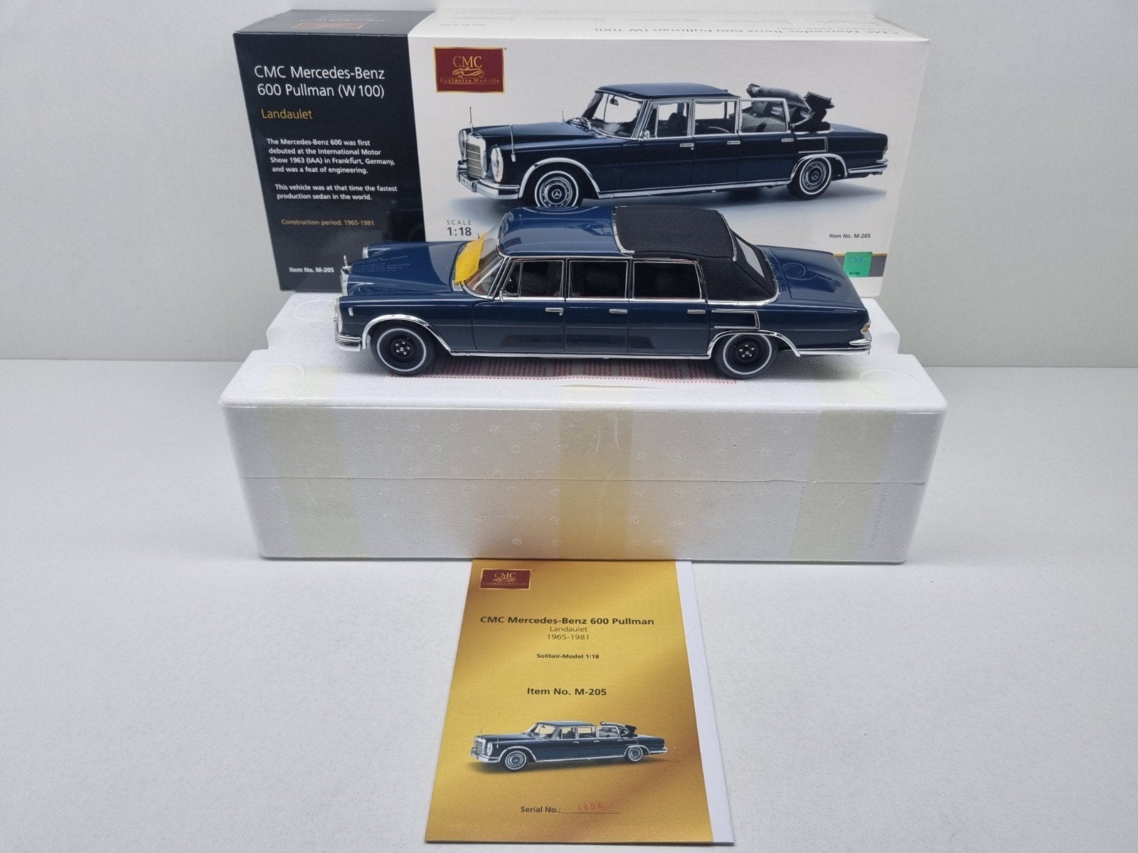 CMC
Mercedes-Benz 600 Pullman Landaulet (W100)
M-205 1:18 Ni, Hobby en Vrije tijd, Ophalen of Verzenden, Nieuw, Auto