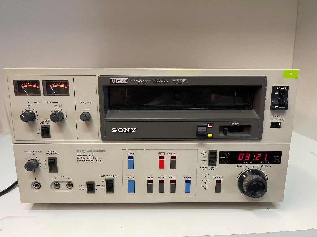 SONY VO-5850PS U-matic video Recorder - werk goed, N, Overige typen, Ophalen of Verzenden, Sony