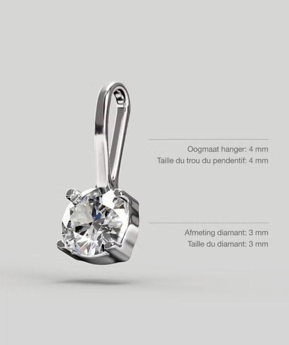 Diamant Hanger Zeeman, Nieuw, Ophalen of Verzenden, Steen of Mineraal, Met edelsteen