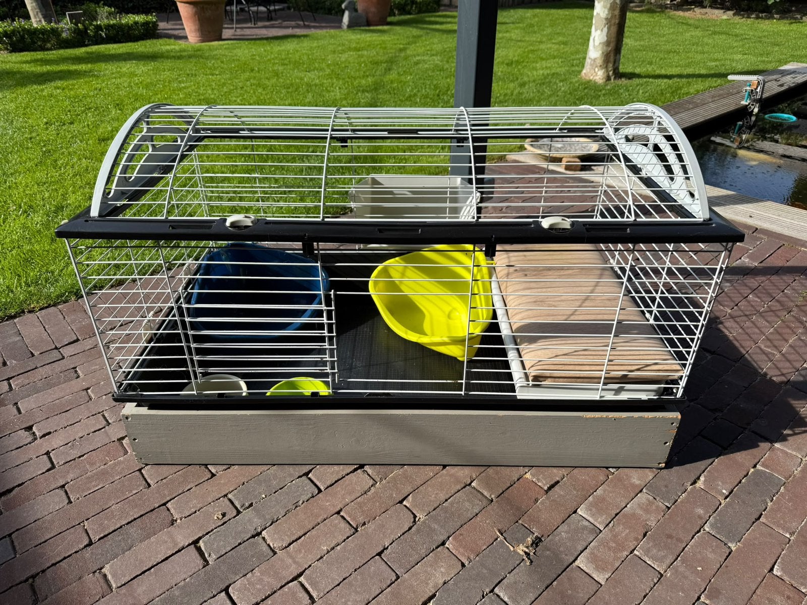 Ferplast konijnenhok (binnenhok) met toebehoren, Zo goed als nieuw, Konijn, Hok, 75 tot 110 cm