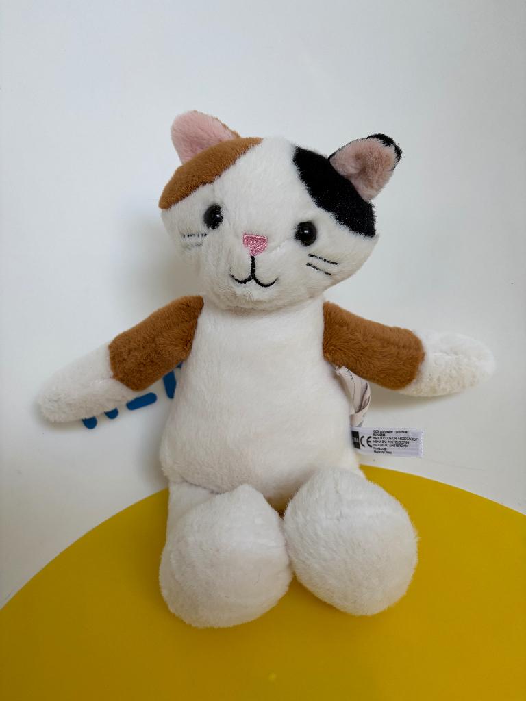K1141 Hema poes gladde stof, Kinderen en Baby's, Speelgoed | Knuffels en Pluche, Zo goed als nieuw, Ophalen of Verzenden