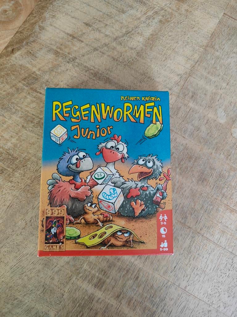 Regenwormen Junior - Zo goed als nieuw dobbelspel, Ophalen of Verzenden, Zo goed als nieuw, 999 Games
