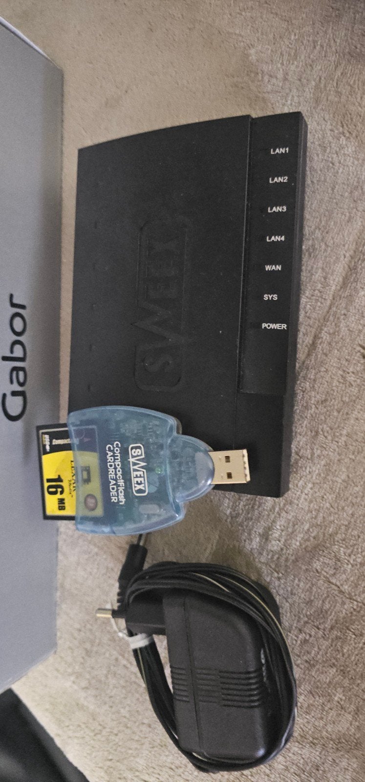 Sweex Wireless Router R003 met adapter, Ophalen of Verzenden, Gebruikt, Router, Sweex