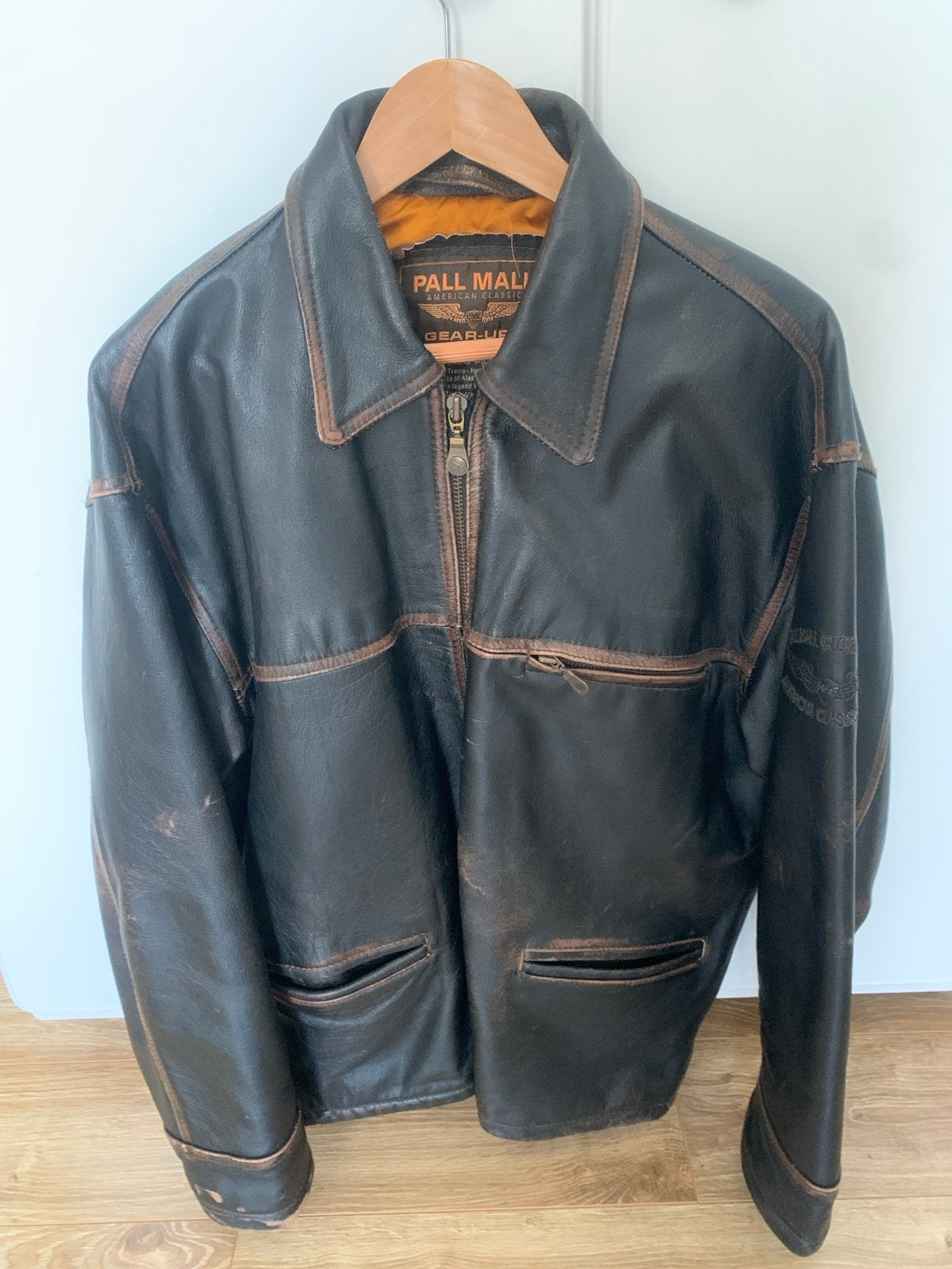 Pall Mall American Classic Leren Jas Maat M, Ophalen of Verzenden, Gedragen, Maat 48/50 (M), Bruin