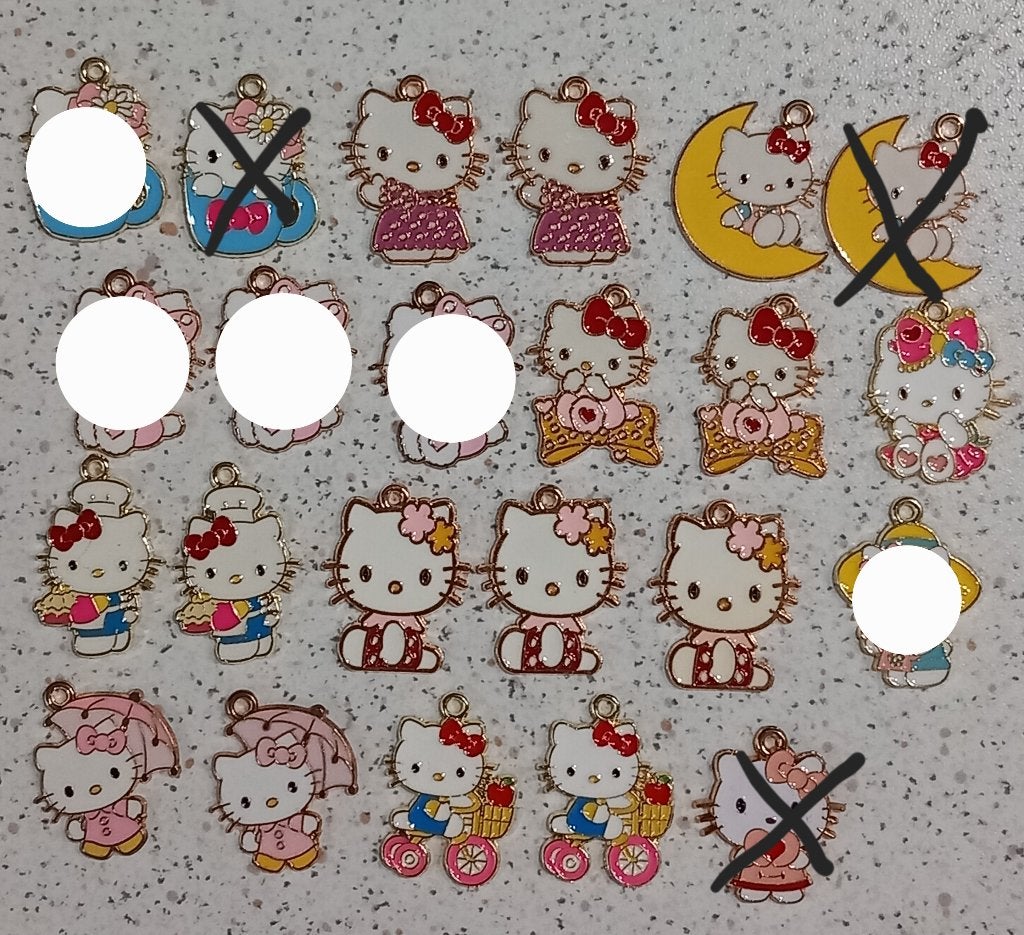 Hello kitty metalen bedel, Ophalen of Verzenden, Nieuw, Bedel