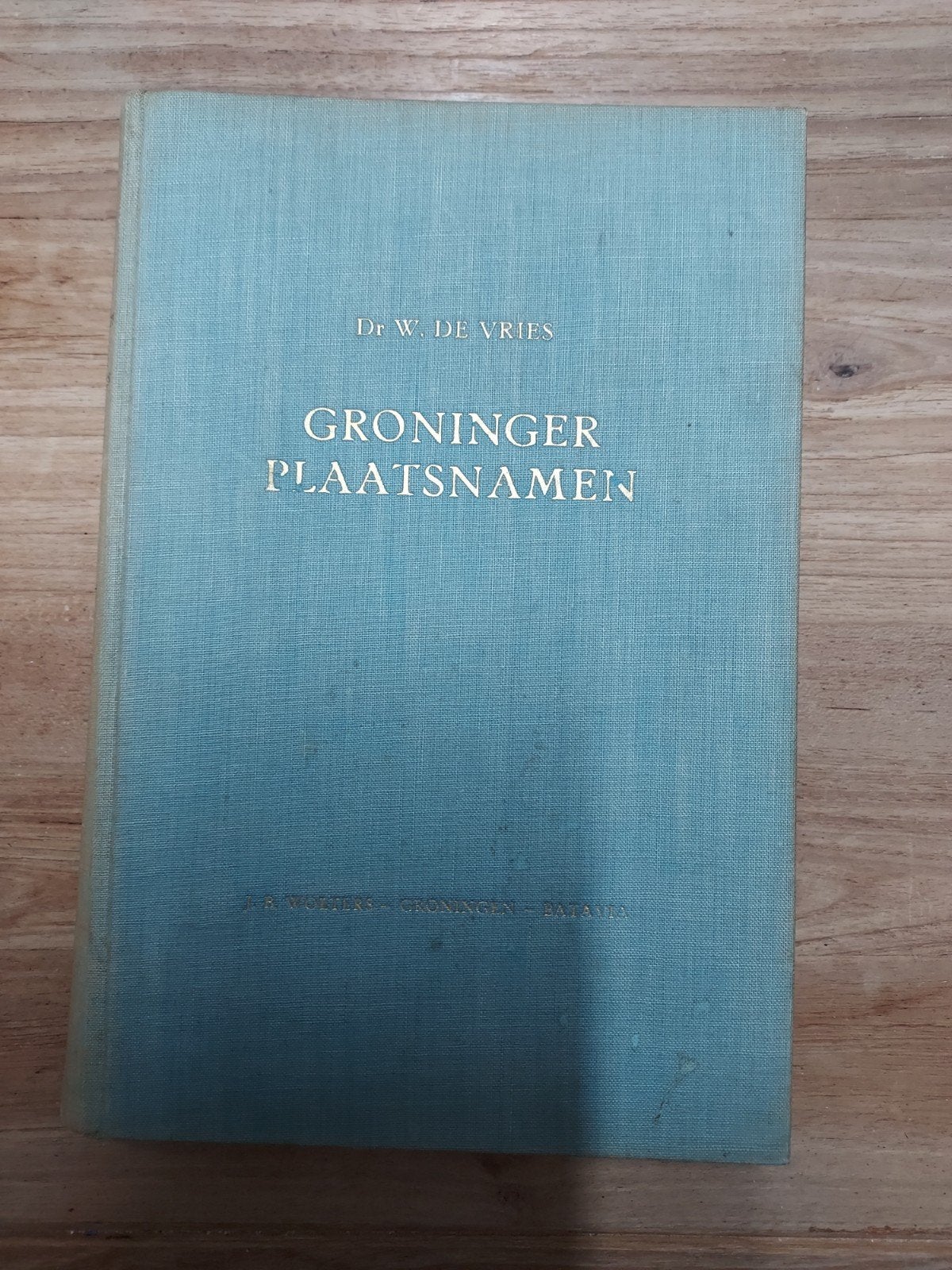 groninger plaatsnamen W de Vries 1946, Ophalen of Verzenden, Gelezen