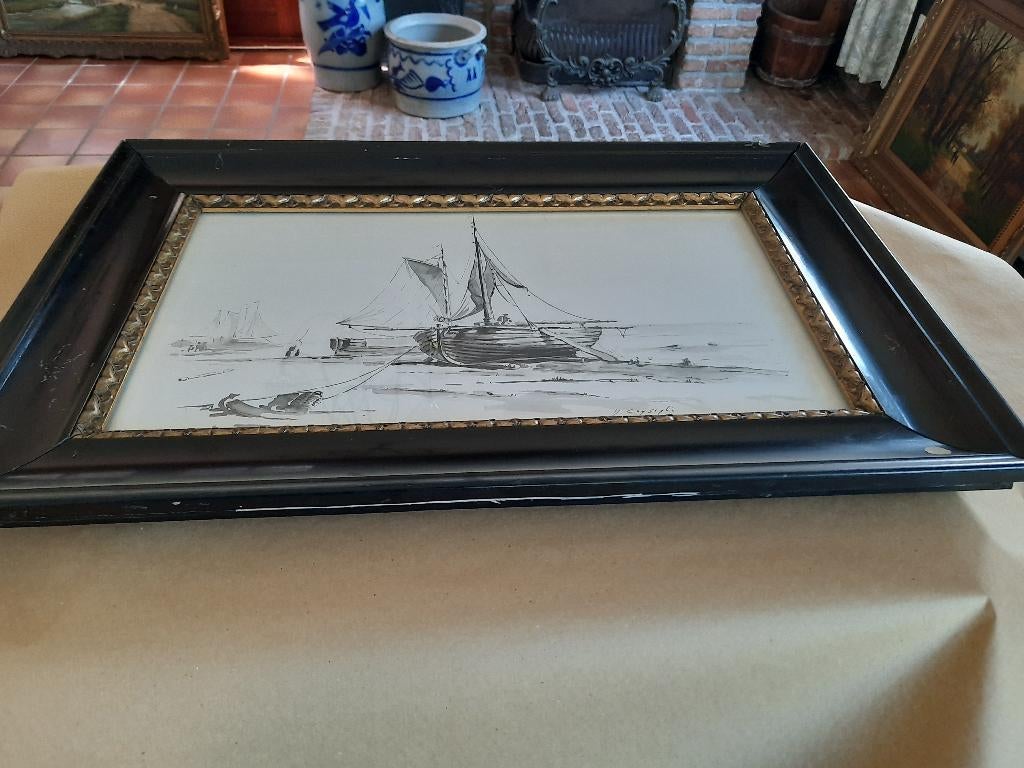 Aquarel schilderij, Ophalen
