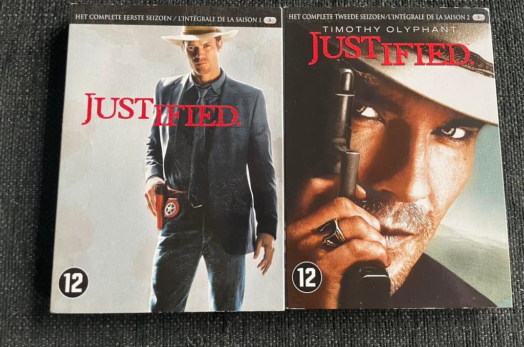 Justified (1-2), Cd's en Dvd's, Dvd's | Tv en Series, Alle leeftijden, Ophalen of Verzenden, Zo goed als nieuw