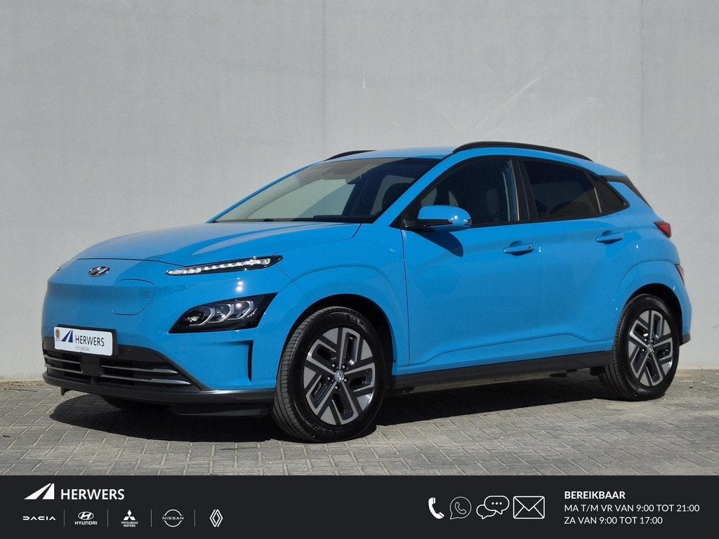 Hyundai Kona EV Comfort Smart 39 kWh / SOH 100% / Fabrieksga, Auto's, Hyundai, Gebruikt, Blauw, 204 pk, 305 km