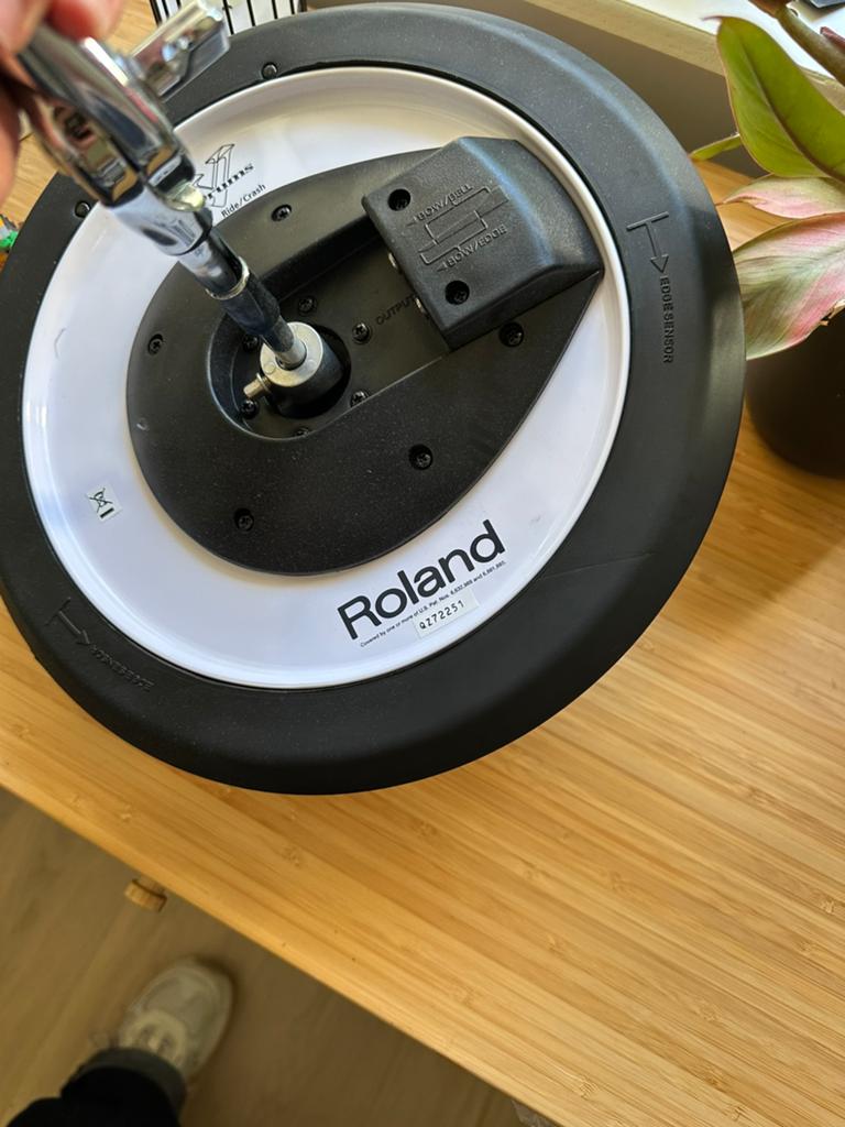 Roland CY12rc crash/ride, Ophalen of Verzenden, Zo goed als nieuw, Roland