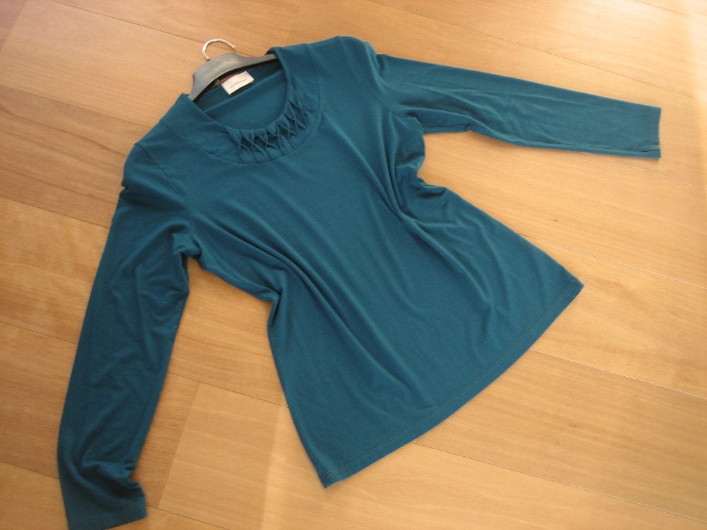 Nieuw prachtig petrol-blauw shirt GERMAINE 42-44 snazzeys, Kleding | Dames, T-shirts, Maat 42/44 (L), Nieuw, Lange mouw, Germaine
