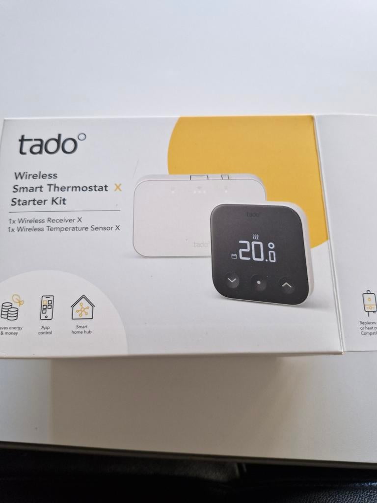 Tado verwarmings thermostaat zelfsturend, Ophalen of Verzenden, Slimme thermostaat, Nieuw