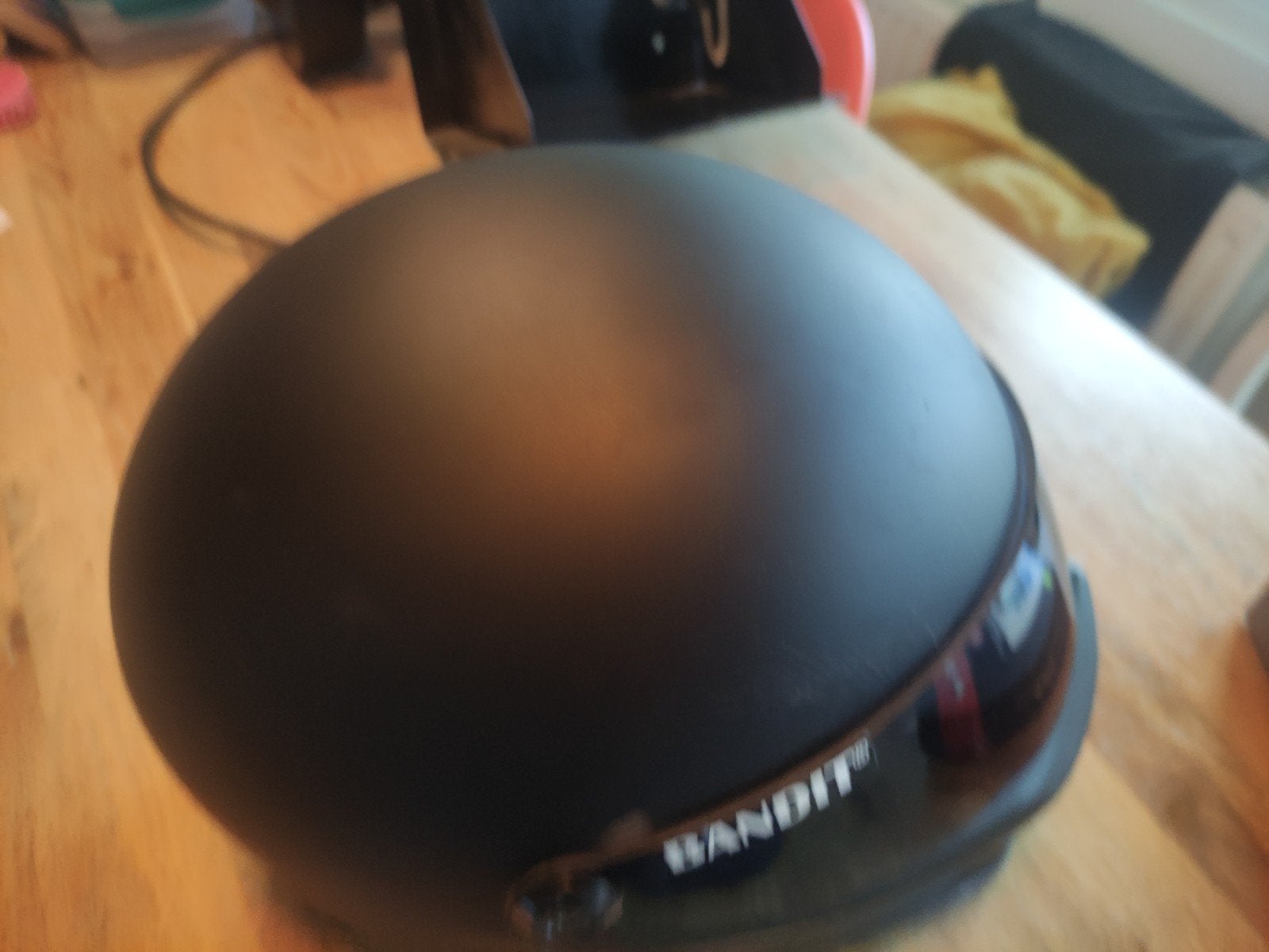 Bandit motorhelm - Mat zwart - Maat L, Motoren, Heren, Integraalhelm, L, Tweedehands