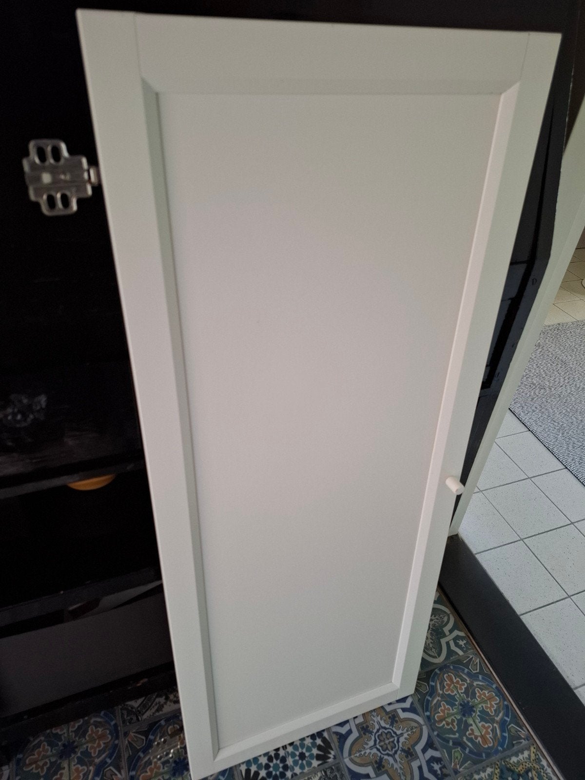Ikea Oxberg deur wit voor Billy kast - met scharnieren, Ophalen, Minder dan 50 cm, Zo goed als nieuw, Minder dan 100 cm