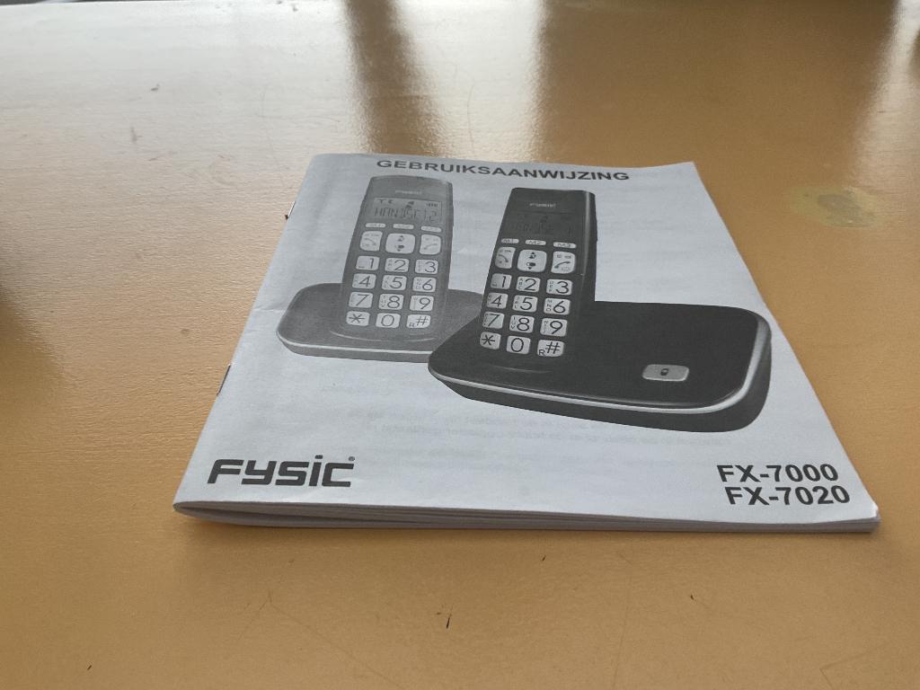 Dect senioren telefoon. Fysic FX 7020, Ophalen of Verzenden, Zo goed als nieuw, 2 handsets