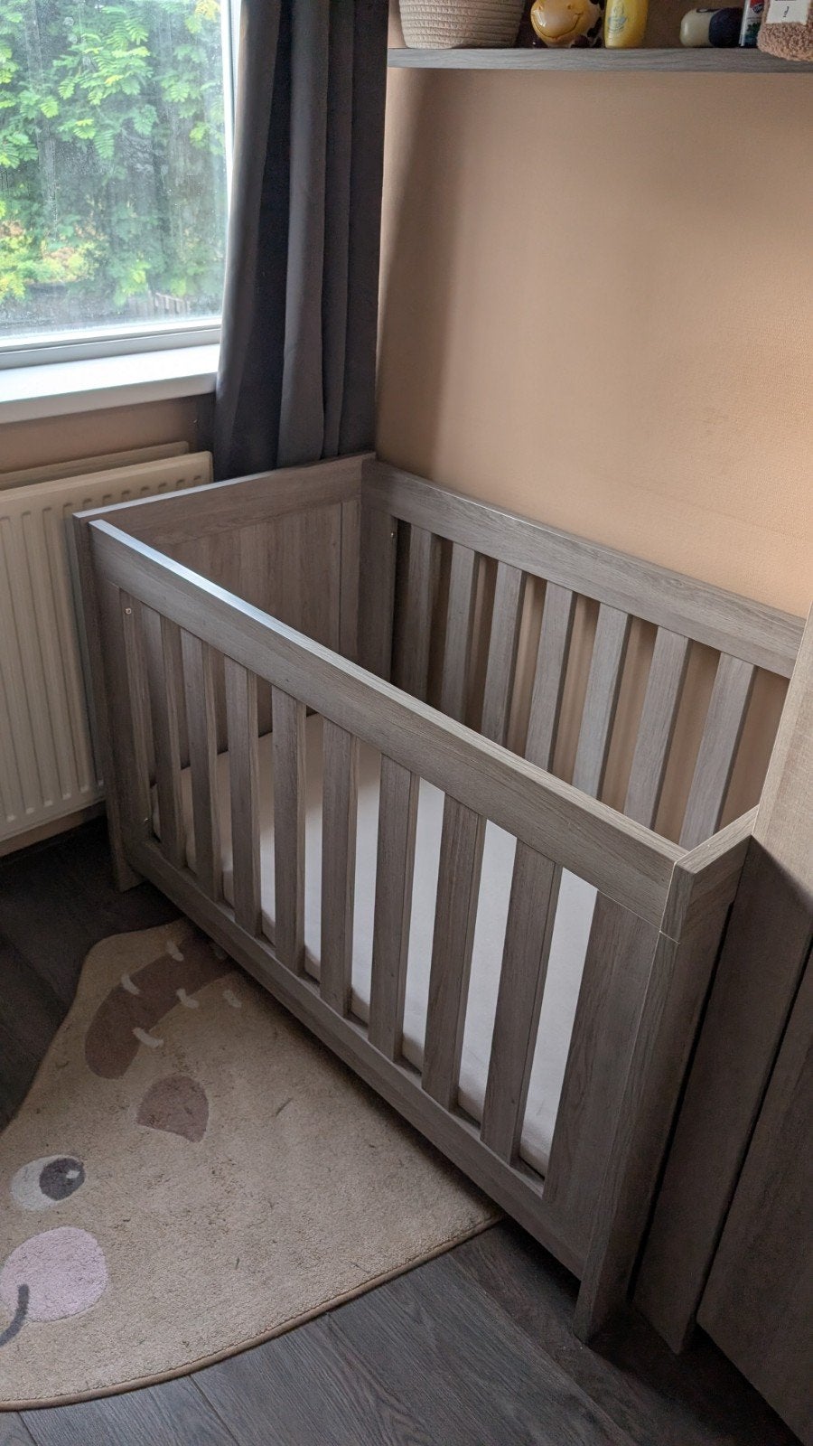 TWF Babykamer - ledikant + commode + kast + wandplank, Kinderen en Baby's, Ophalen, Zo goed als nieuw, Jongetje of Meisje