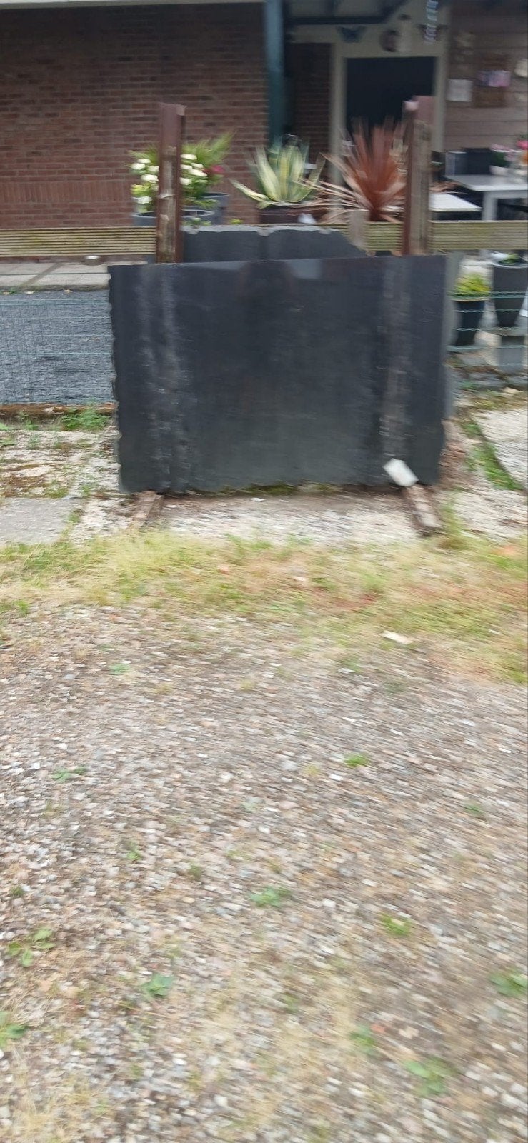 Zwart graniet plaat, Ophalen, 60 cm of meer, Gebruikt, 60 cm of meer