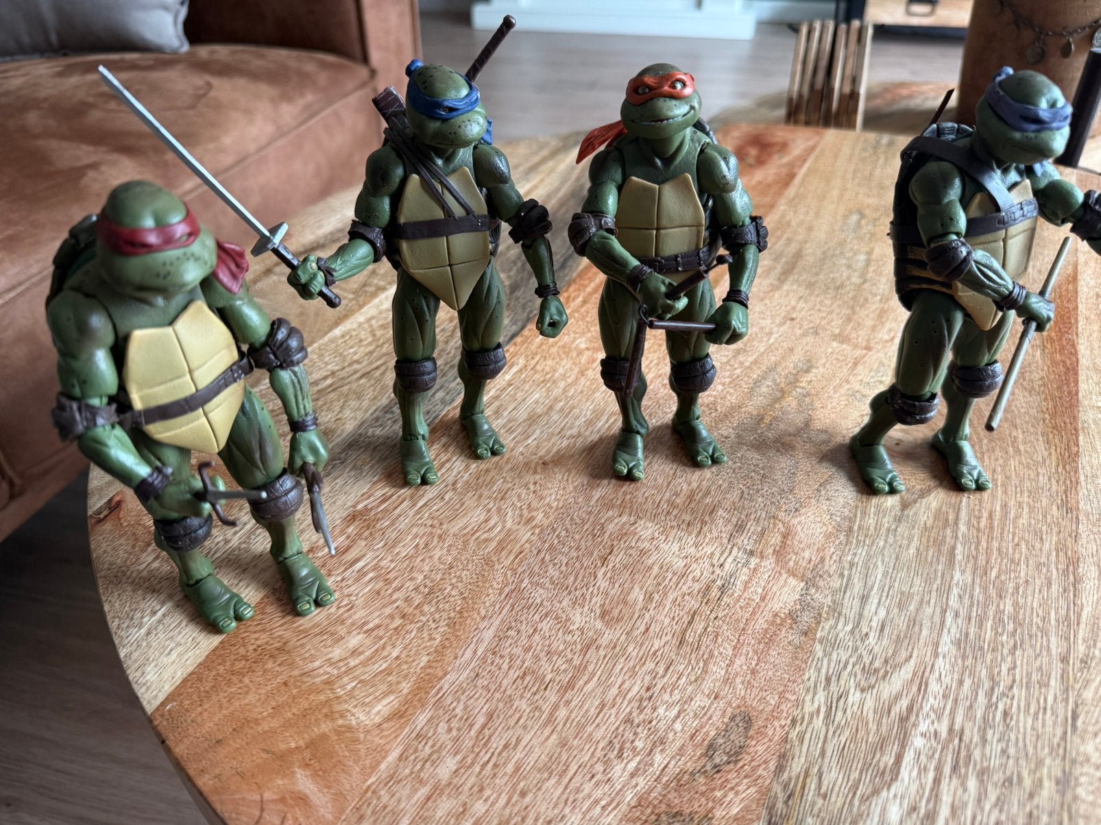 the turtles action figure, Ophalen of Verzenden, Zo goed als nieuw, 1:50 of kleiner