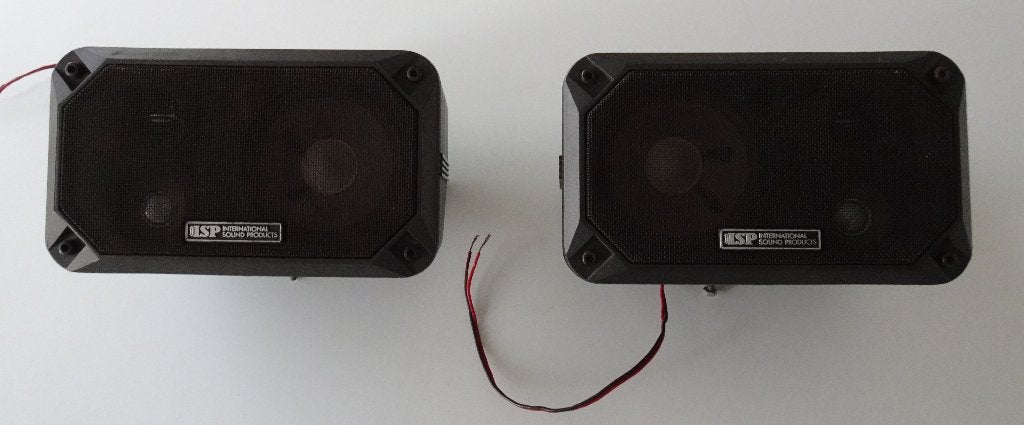 2 Vintage Autospeakers van ISP International Sound Products, Ophalen, Zo goed als nieuw