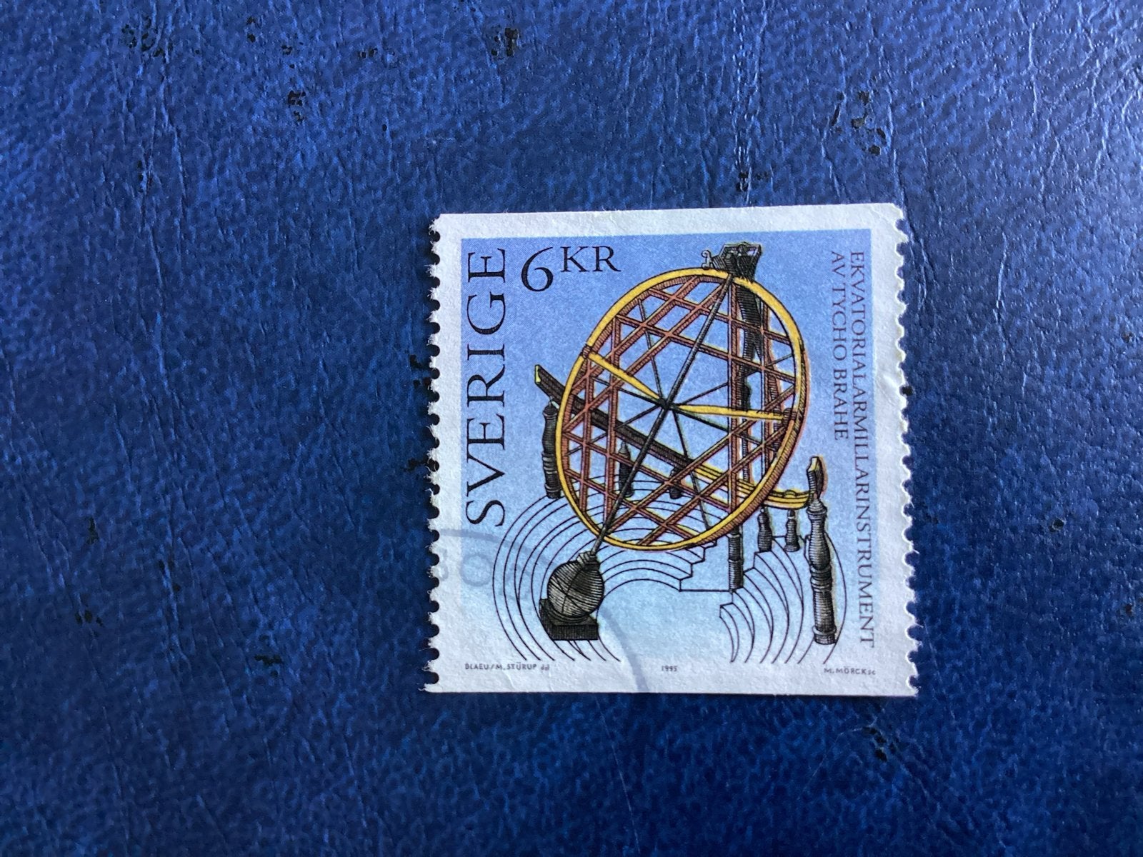 Zweden 1995- Mi.1911- Equatoriaal Armillarium Tycho Brahe, Ophalen of Verzenden, Zweden, Gestempeld