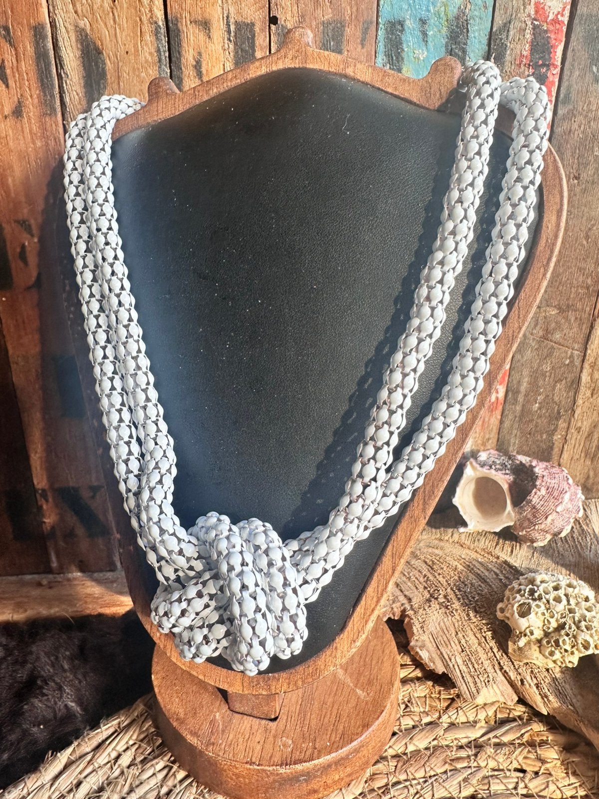 Mesh Knoopketting – Boho Ibiza Festival Style / nieuw, Ophalen of Verzenden, Nieuw, Overige materialen