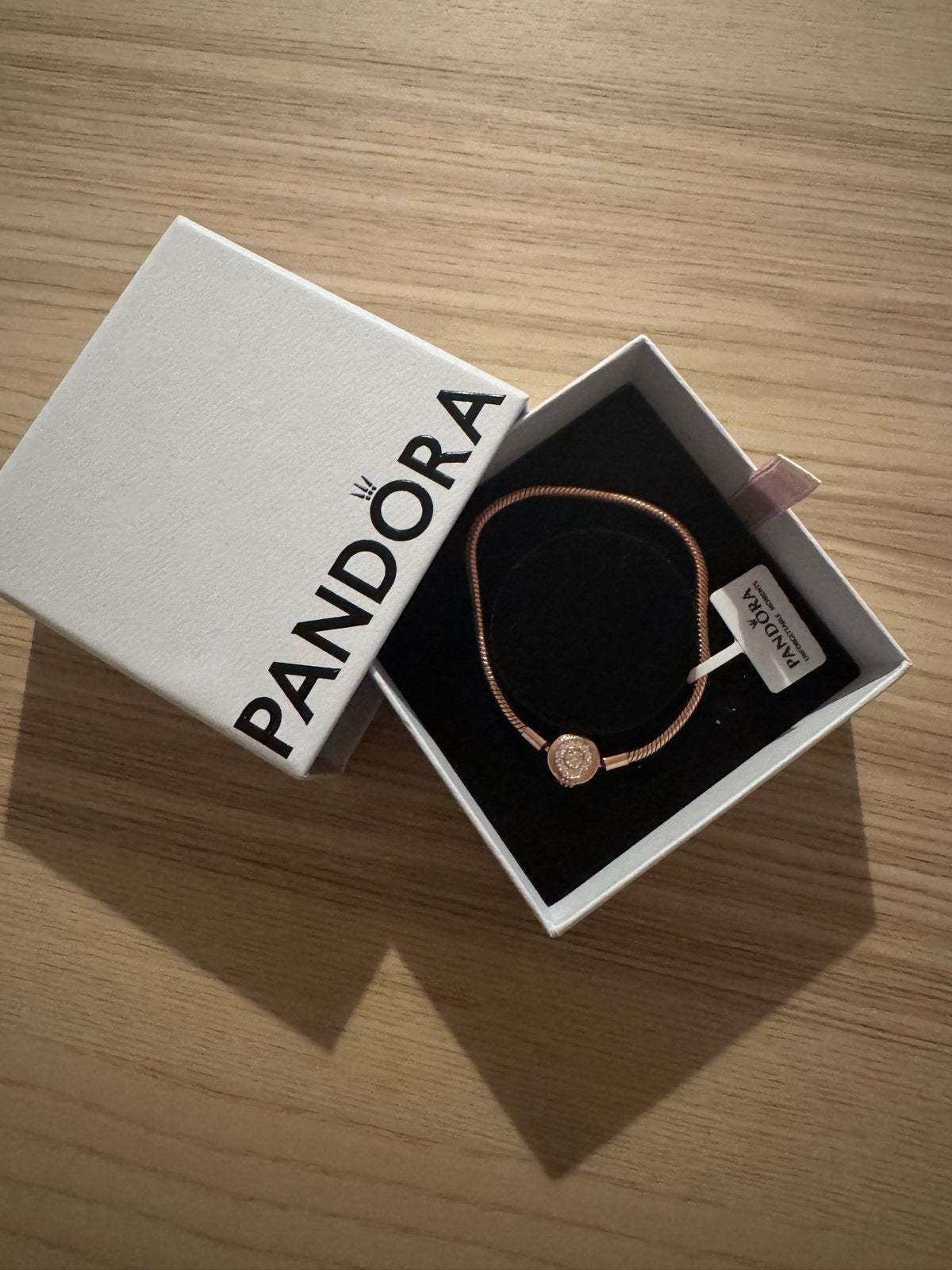 Original Pandora Rose Gold Armband 18 cm S925, Sieraden, Tassen en Uiterlijk, Armbanden, Ophalen, Zo goed als nieuw, Roze, Zilver
