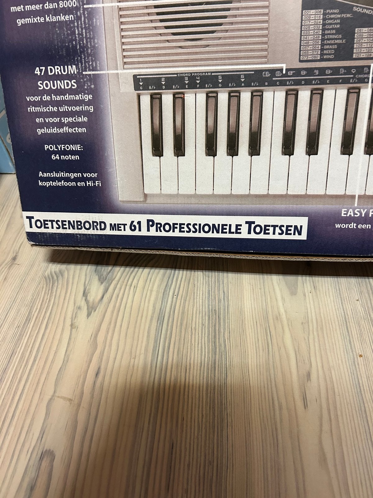 Bontempi PM 694 Keyboard met 61 Professionele Toetsen, Ophalen, Nieuw, 61 toetsen, Overige merken