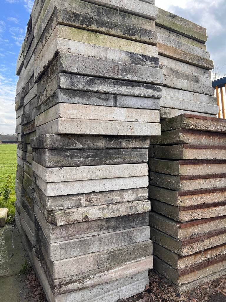 Beton platen 1x1x14 dik, Verzenden, Gebruikt, Overige materialen, 100 mm of meer