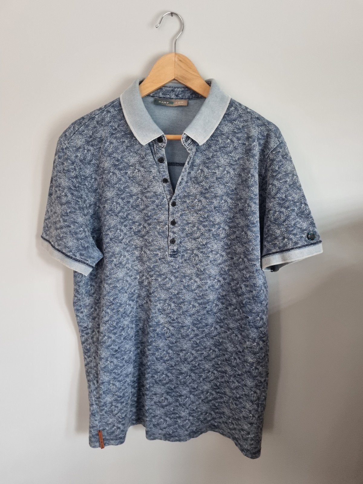 Heren Polo shirt van Cast Iron - Maat XL, Ophalen of Verzenden, Maat 56/58 (XL), Blauw, Cast Iron