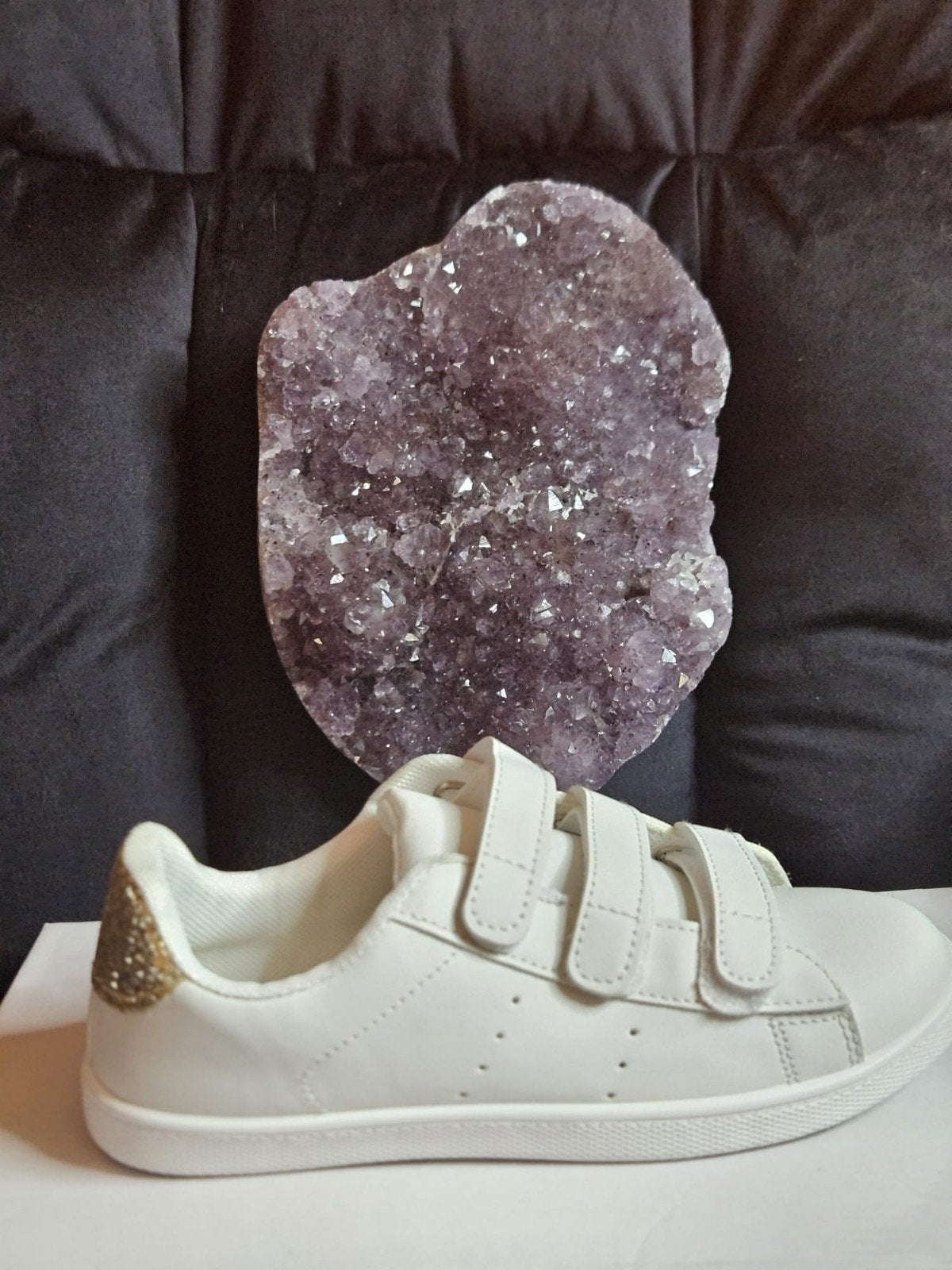 Witte kinder sneakers met gouden glitter - Restpartij, Ophalen, Meisje, Schoenen, Nieuw