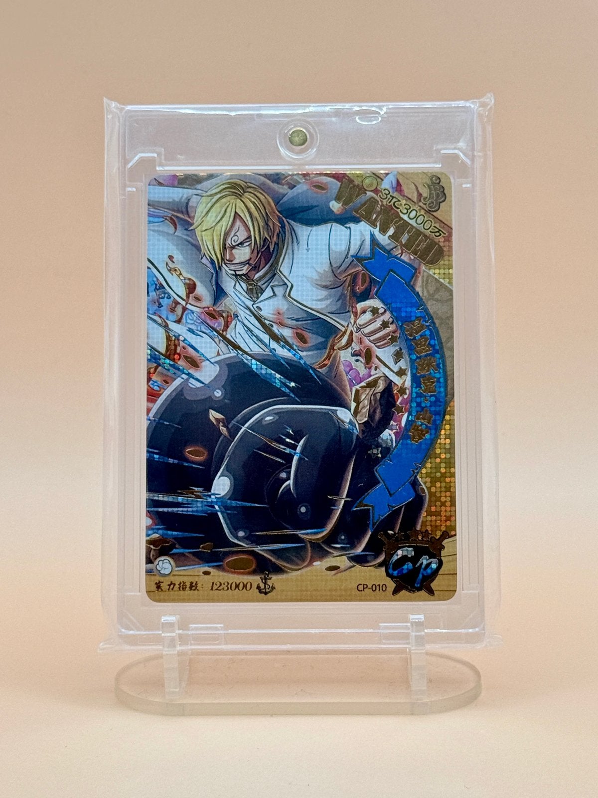 One Piece Sanji CP-010 – Gold Wanted – Special Edition, Verzenden, Zo goed als nieuw, Losse kaart, Foil