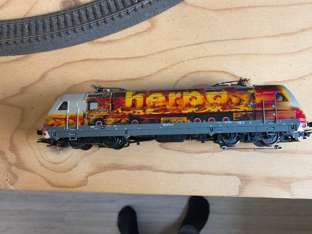 Märklin 26513 loc BR 101 Herpa livrei, Wisselstroom, Locomotief, Ophalen of Verzenden, Zo goed als nieuw