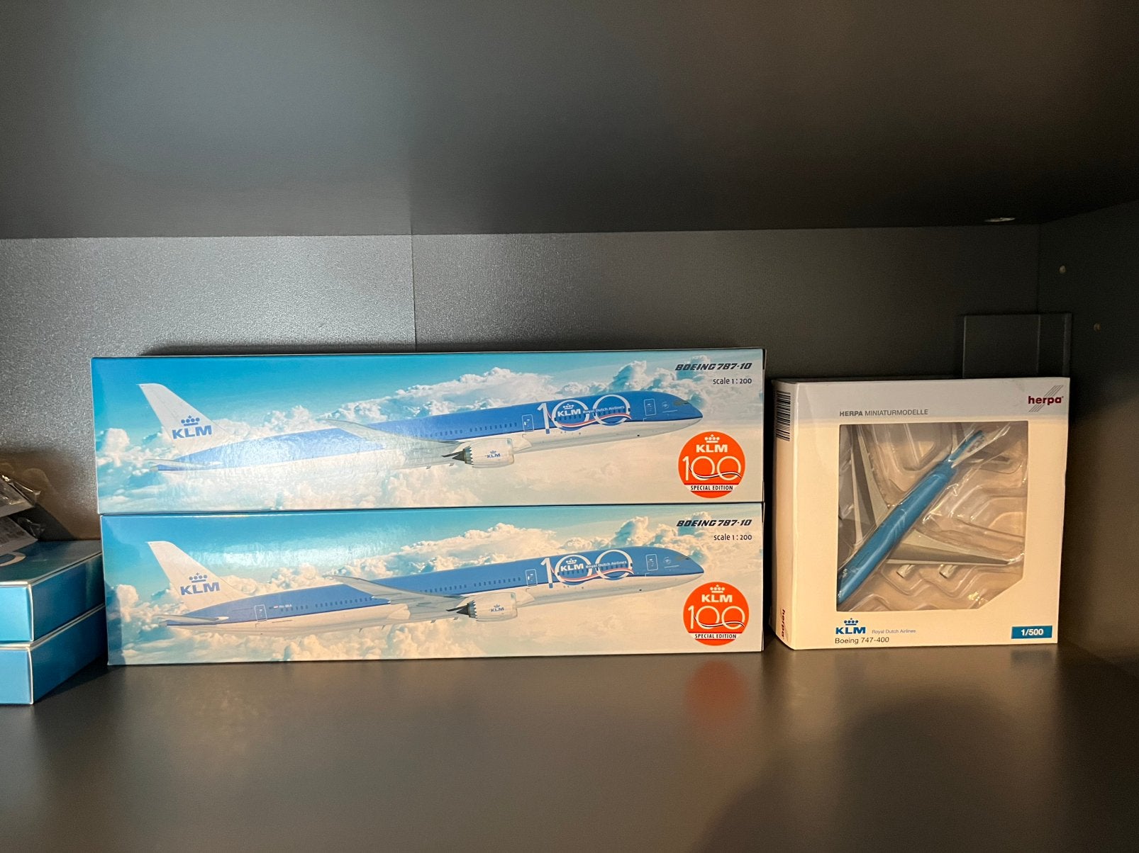 3x Klm vliegtuig, Ophalen, Nieuw, Schaalmodel