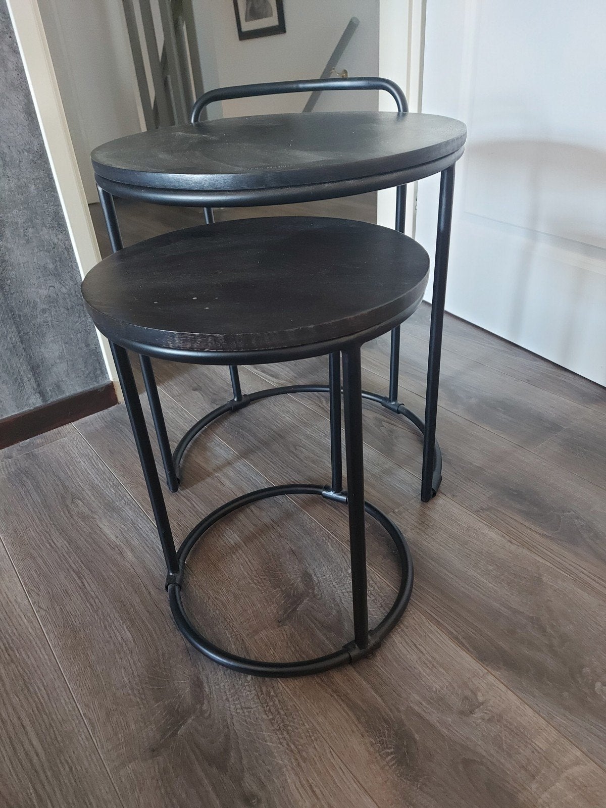riviera maison 2 delig tafeltjes, 45 tot 60 cm, Minder dan 55 cm, Rond, Ophalen of Verzenden