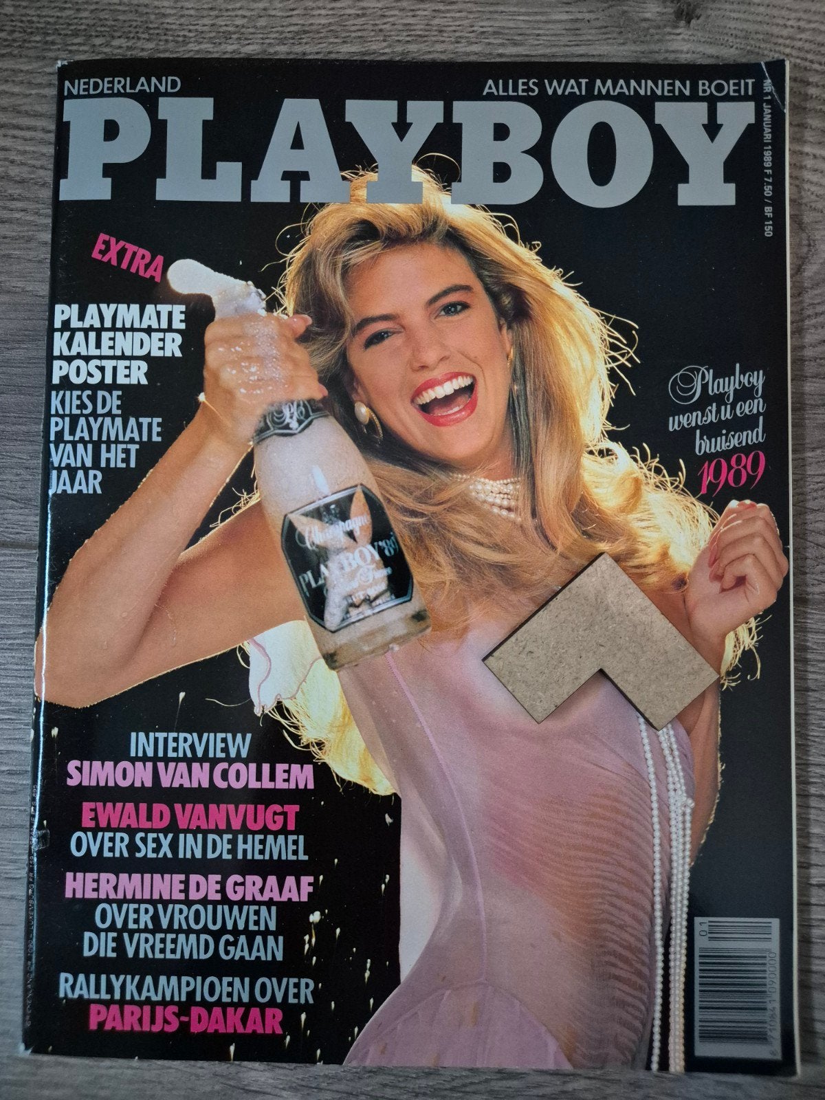 Playboy januari 1989 incl. Playmate kalender poster, Ophalen of Verzenden